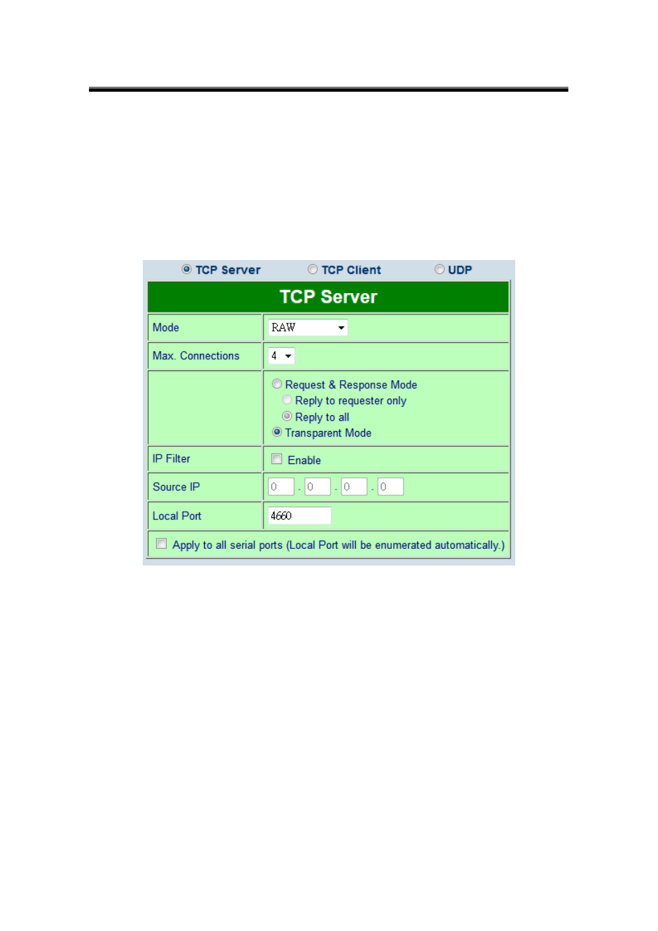 9 tcp server application: multiple tcp connections, Tcp server application: multiple tcp connections | Atop Technology SE5416A User manual User Manual | Page 86 / 113