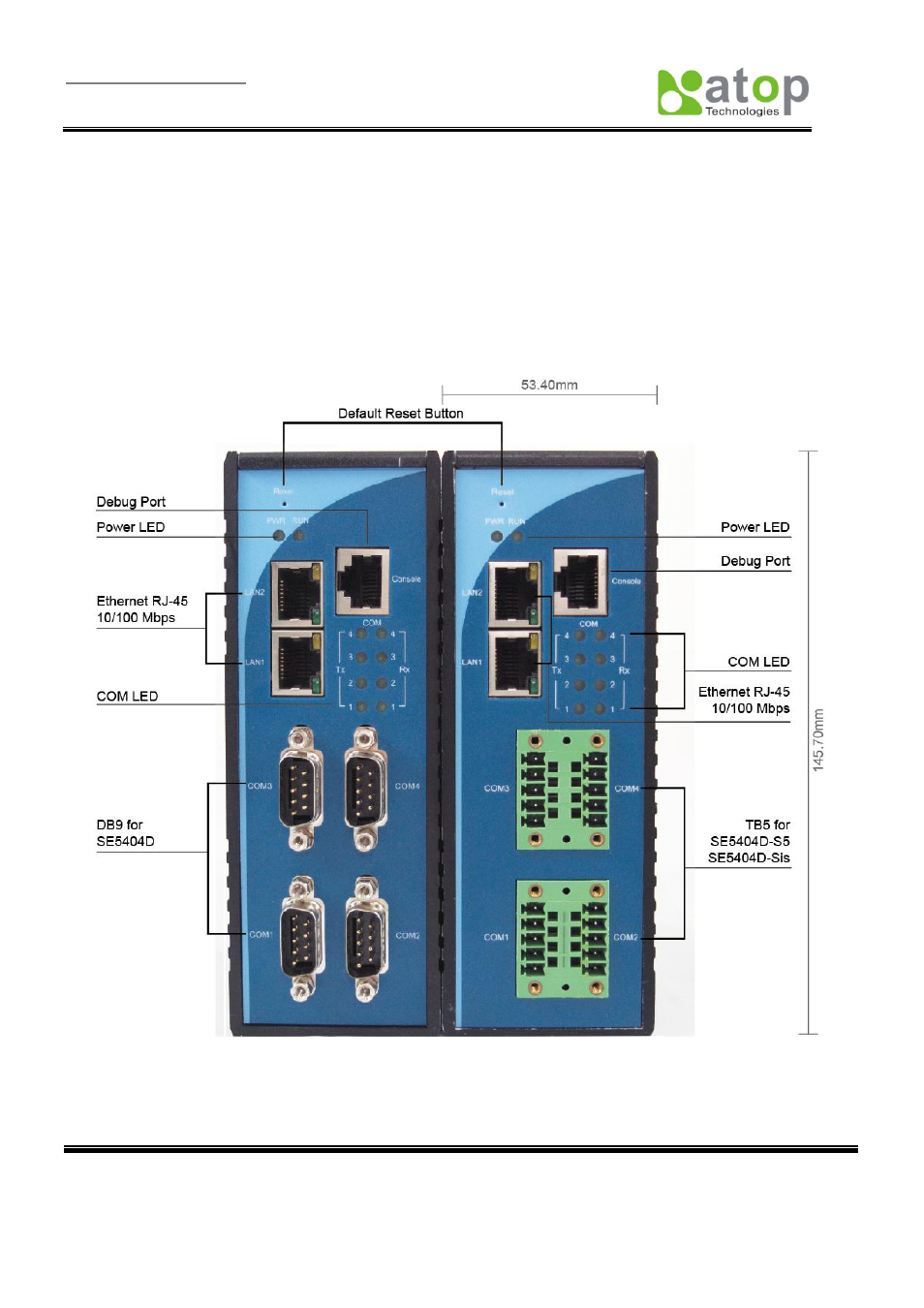 Hardware setup | Atop Technology SE5404D User manual User Manual | Page 13 / 97