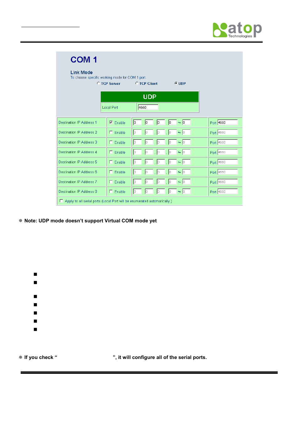 5 serial settings | Atop Technology SE5404D User manual User Manual | Page 41 / 97
