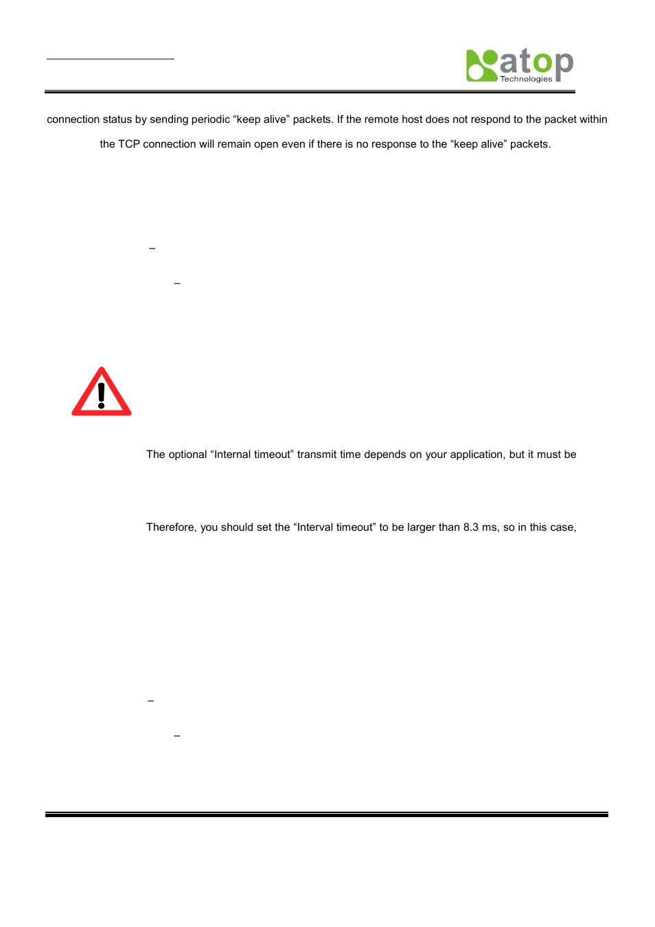 Attention | Atop Technology SE5404D User manual User Manual | Page 43 / 97