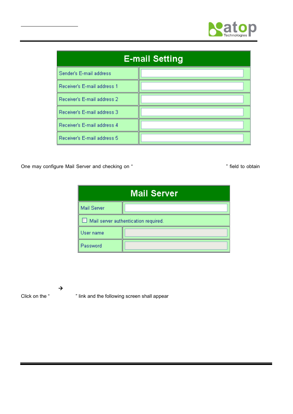 9 configuring alert event | Atop Technology SE5404D User manual User Manual | Page 46 / 97