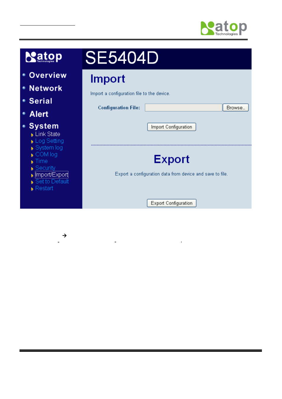 8 restore factory default | Atop Technology SE5404D User manual User Manual | Page 54 / 97