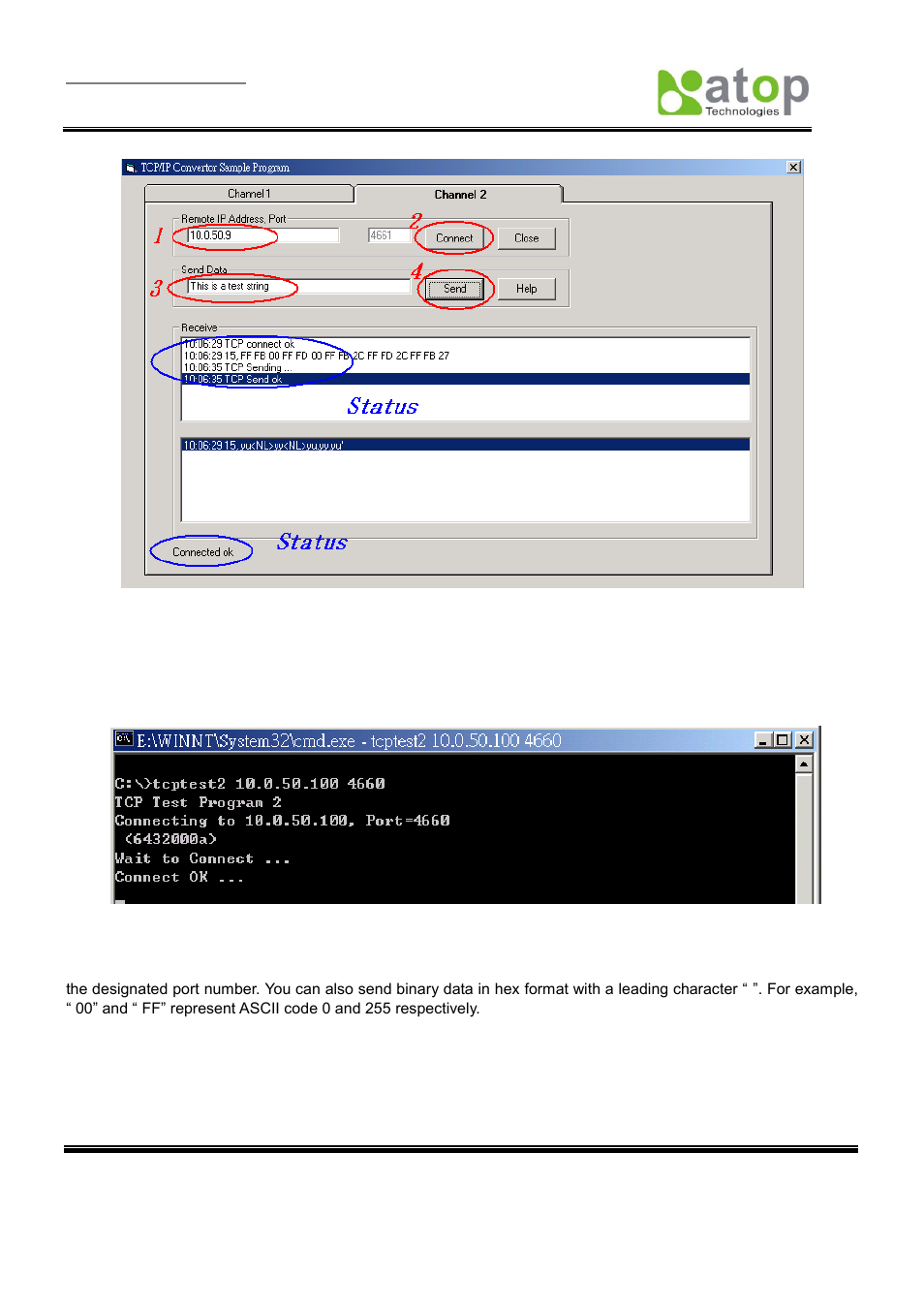 2 tcptest2 in visual c | Atop Technology SE5404D User manual User Manual | Page 64 / 97