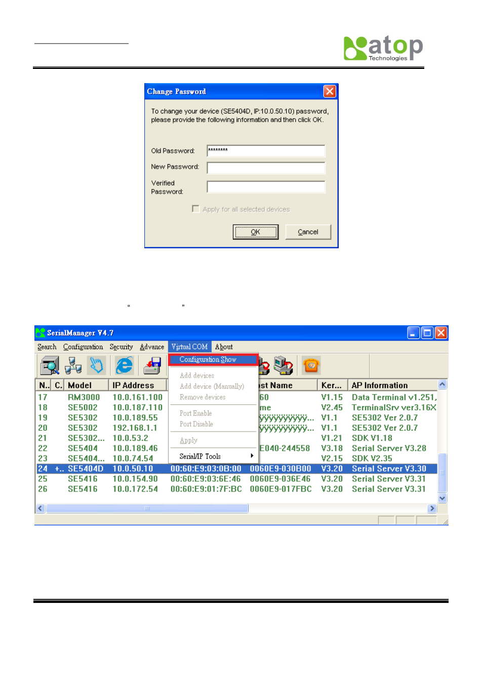 C.3.5. virtual com | Atop Technology SE5404D User manual User Manual | Page 93 / 97