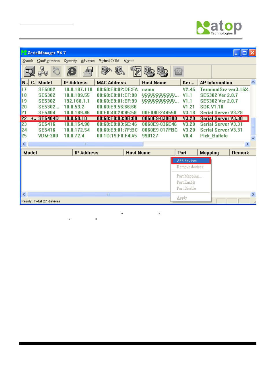 Atop Technology SE5404D User manual User Manual | Page 95 / 97