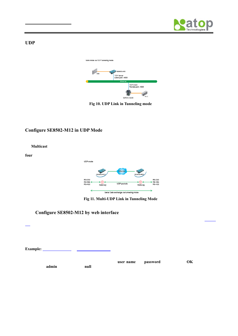 Configure se8502-m12 by web interface, Login to system, Ogin to | Ystem, Web configuration section | Atop Technology SE8502-M12 User Manual User Manual | Page 15 / 62