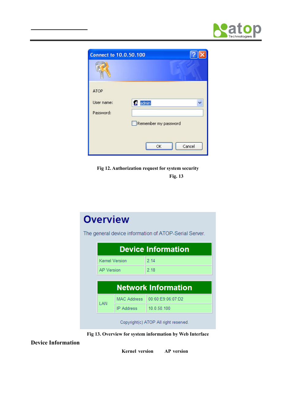 General information, Eneral, Nformation | Atop Technology SE8502-M12 User Manual User Manual | Page 16 / 62