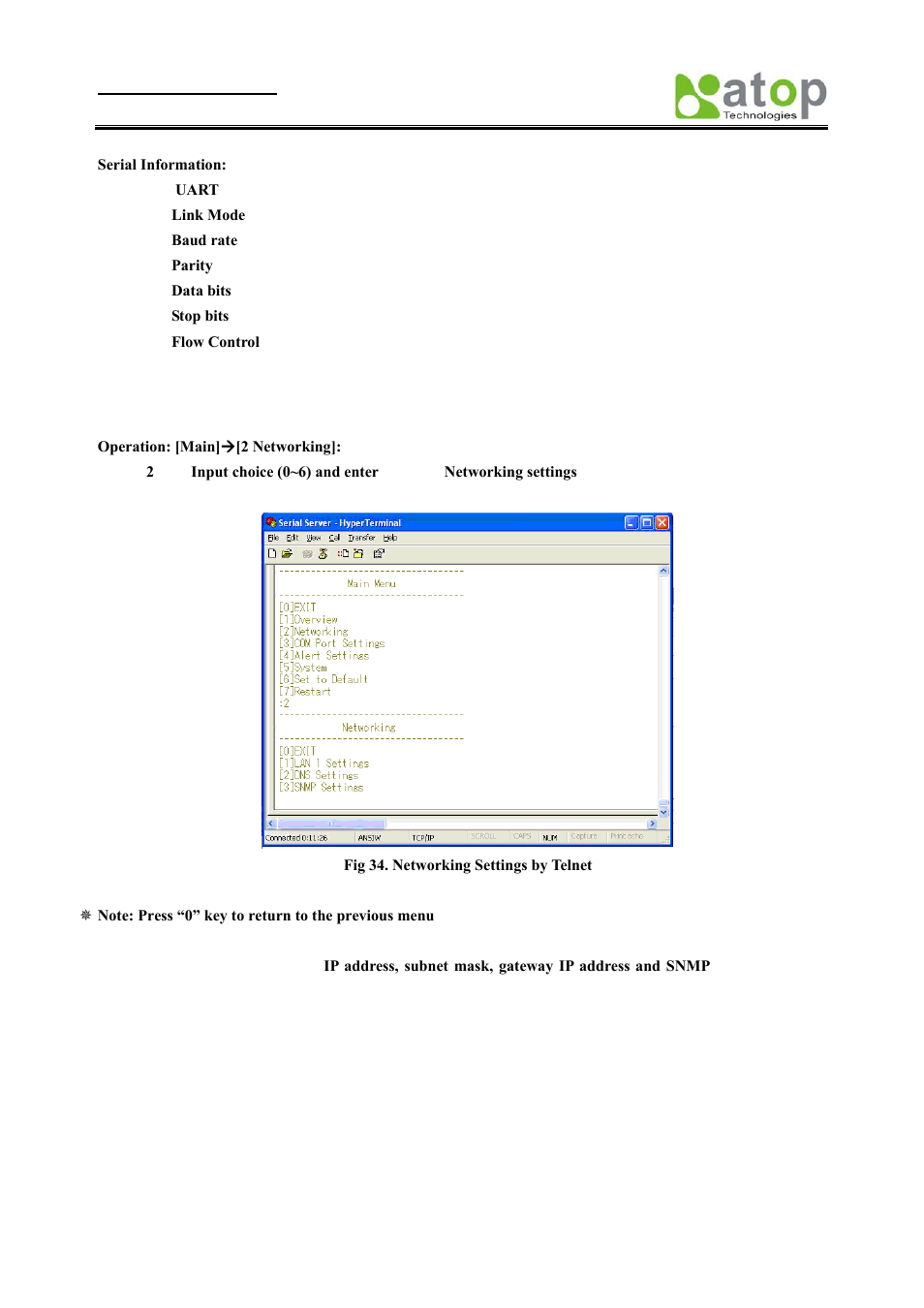 Networking configuration, Etworking, Onfiguration | Atop Technology SE8502-M12 User Manual User Manual | Page 28 / 62