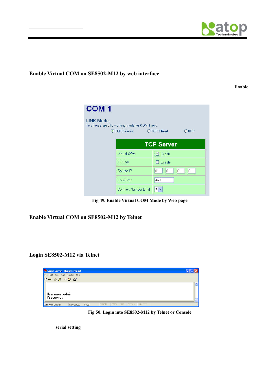 Irtual, Ommunication | Atop Technology SE8502-M12 User Manual User Manual | Page 38 / 62