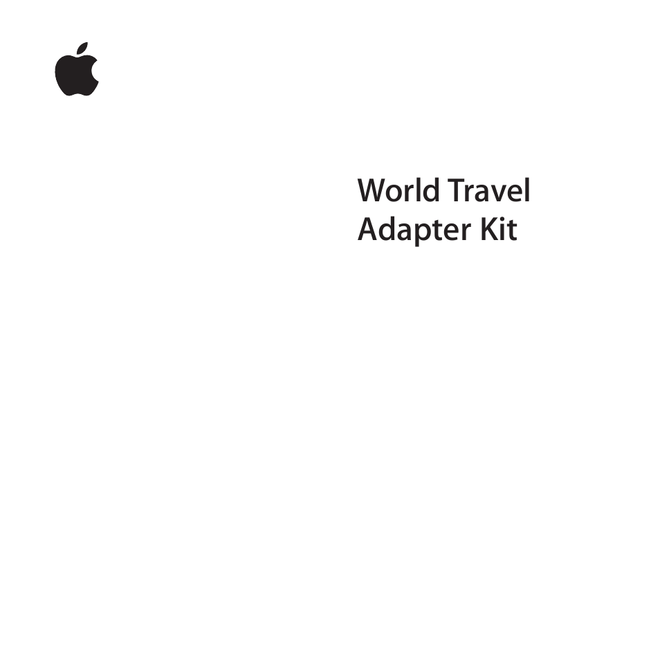 Apple World Travel Adapter User Manual | 20 pages