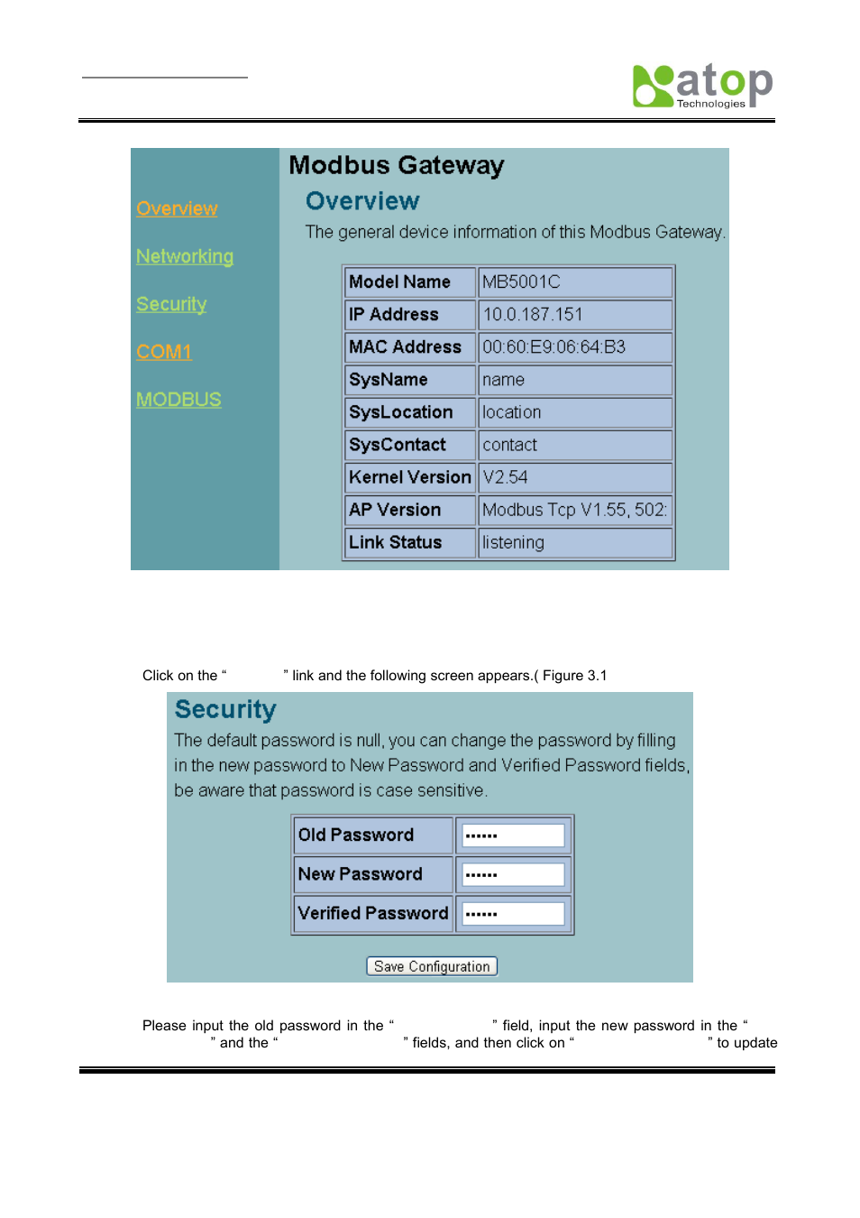 2 change password | Atop Technology MB5001C User Manual User Manual | Page 17 / 46