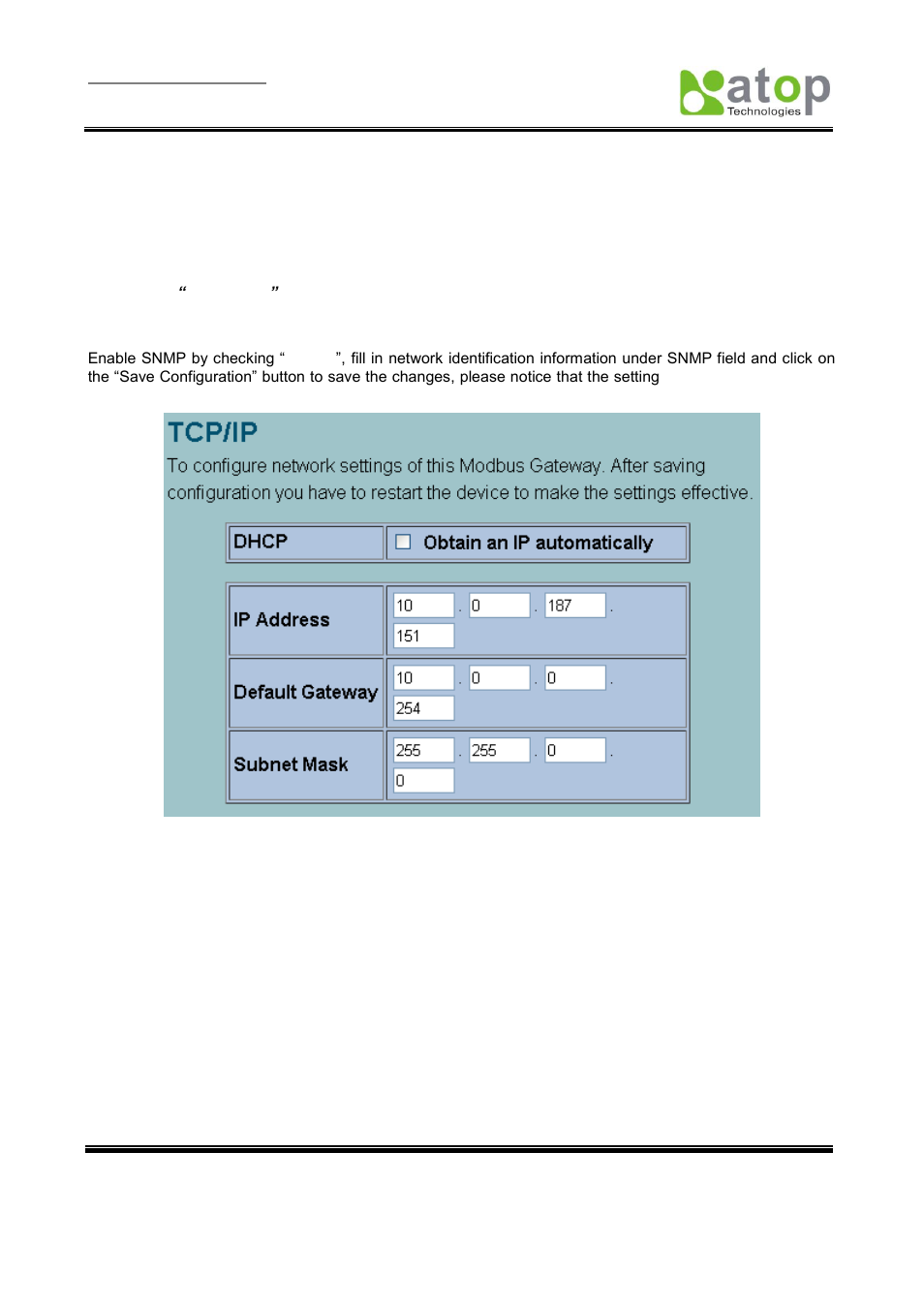 3 network setup | Atop Technology MB5001C User Manual User Manual | Page 18 / 46