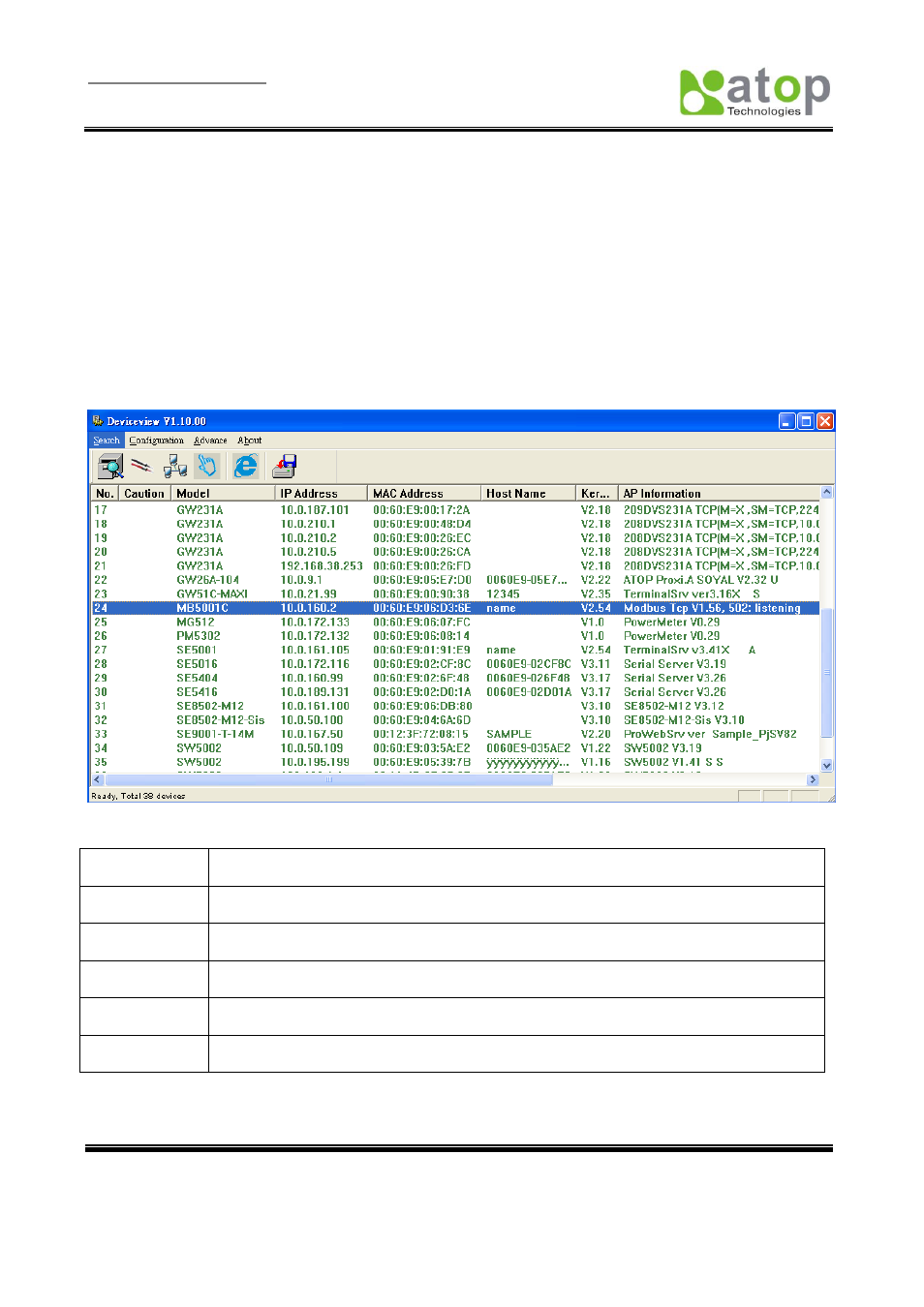 Appendix a: management utility, Deviceview utility introduction, Interface | A.2. interface | Atop Technology MB5001C User Manual User Manual | Page 27 / 46