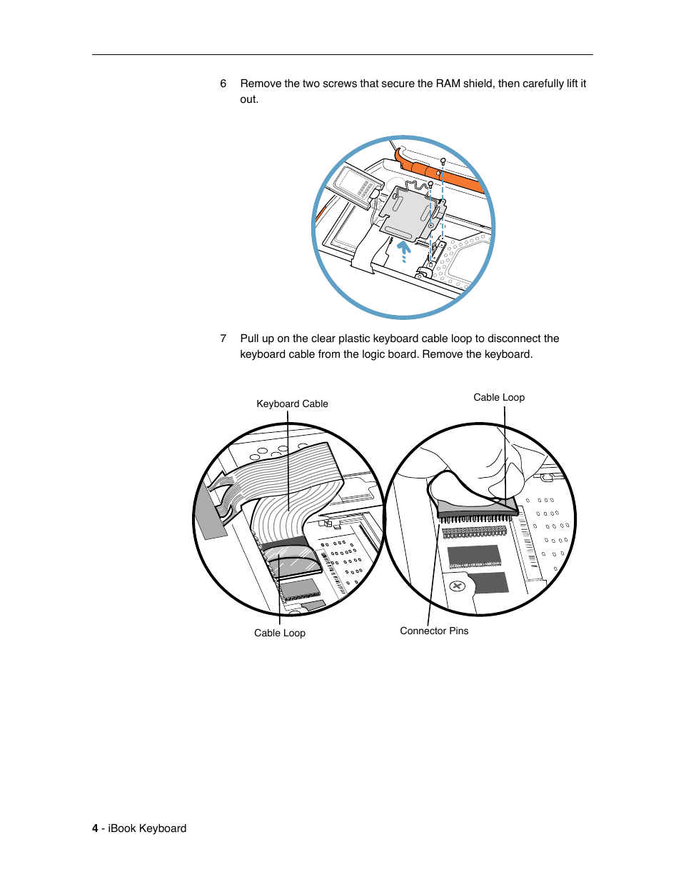 Apple iBook (Keyboard Replacement) User Manual | Page 4 / 6