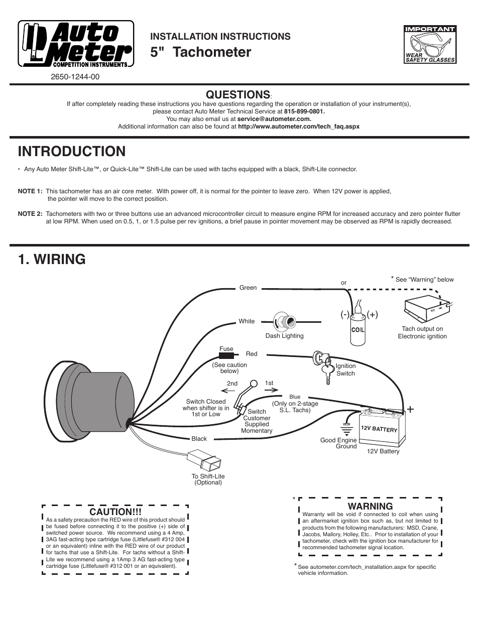 Auto Meter 4999 User Manual | 3 pages