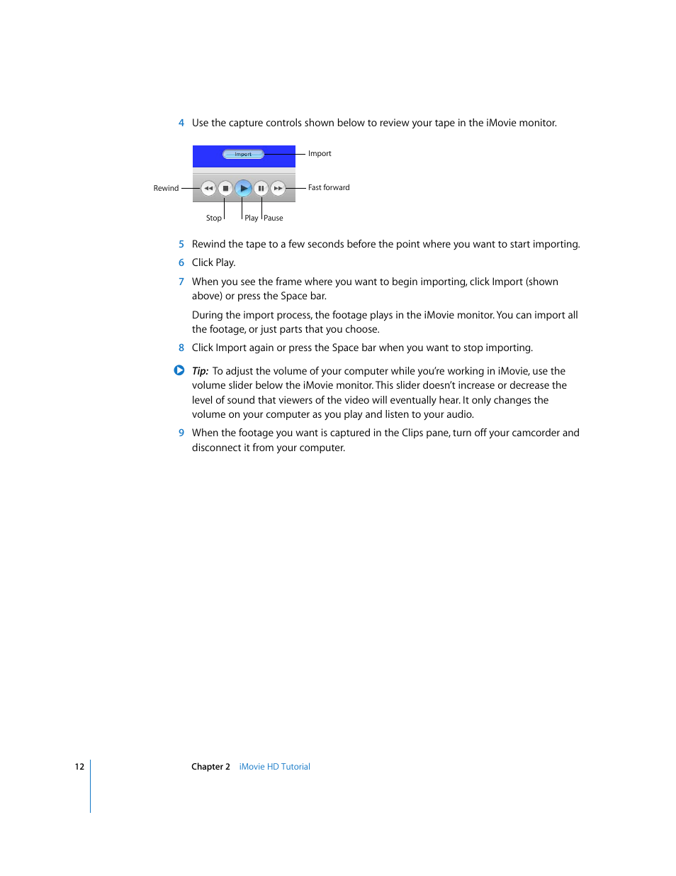 Apple iMovie HD User Manual | Page 12 / 47