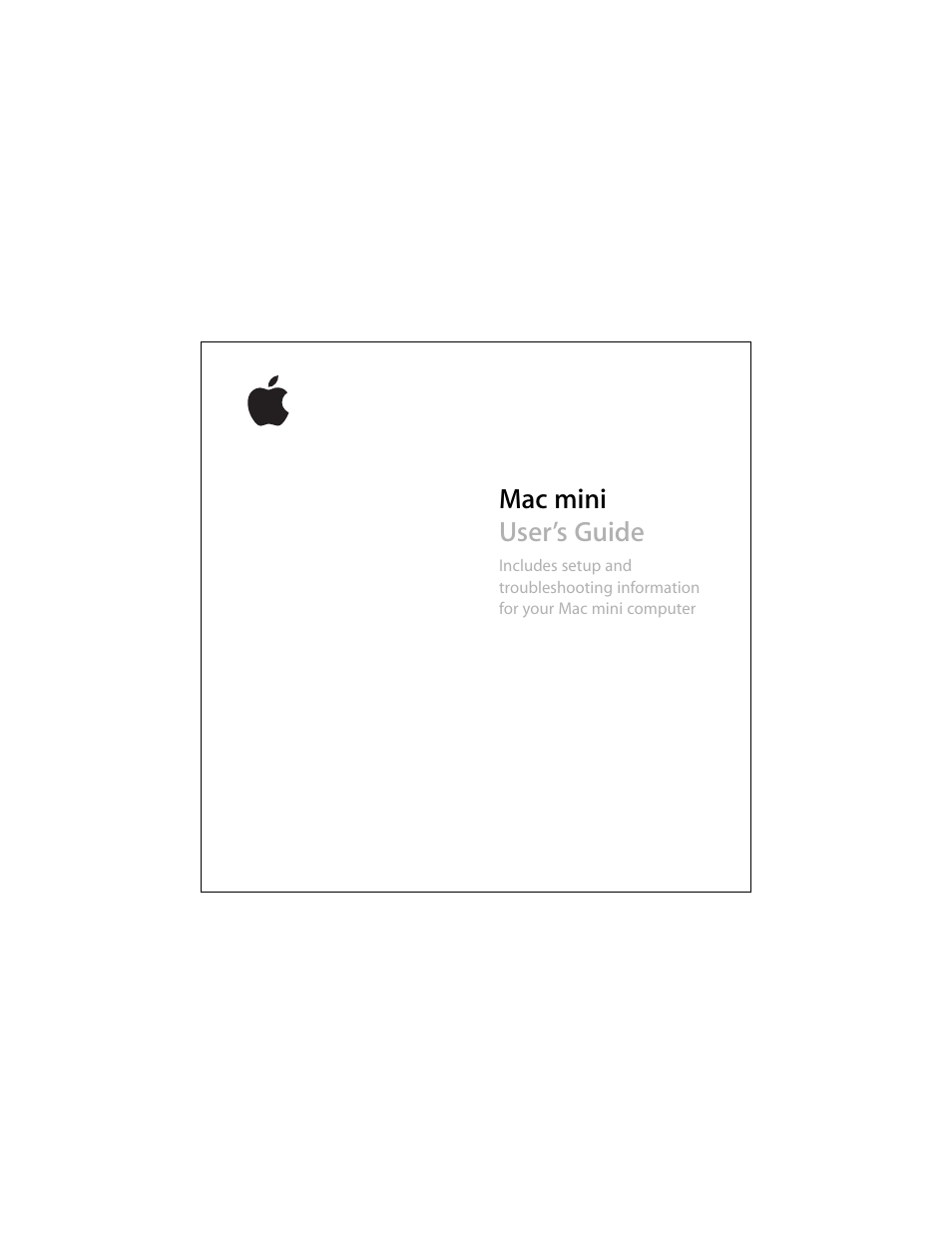 Apple Mac Mini 19 User Manual | 112 pages