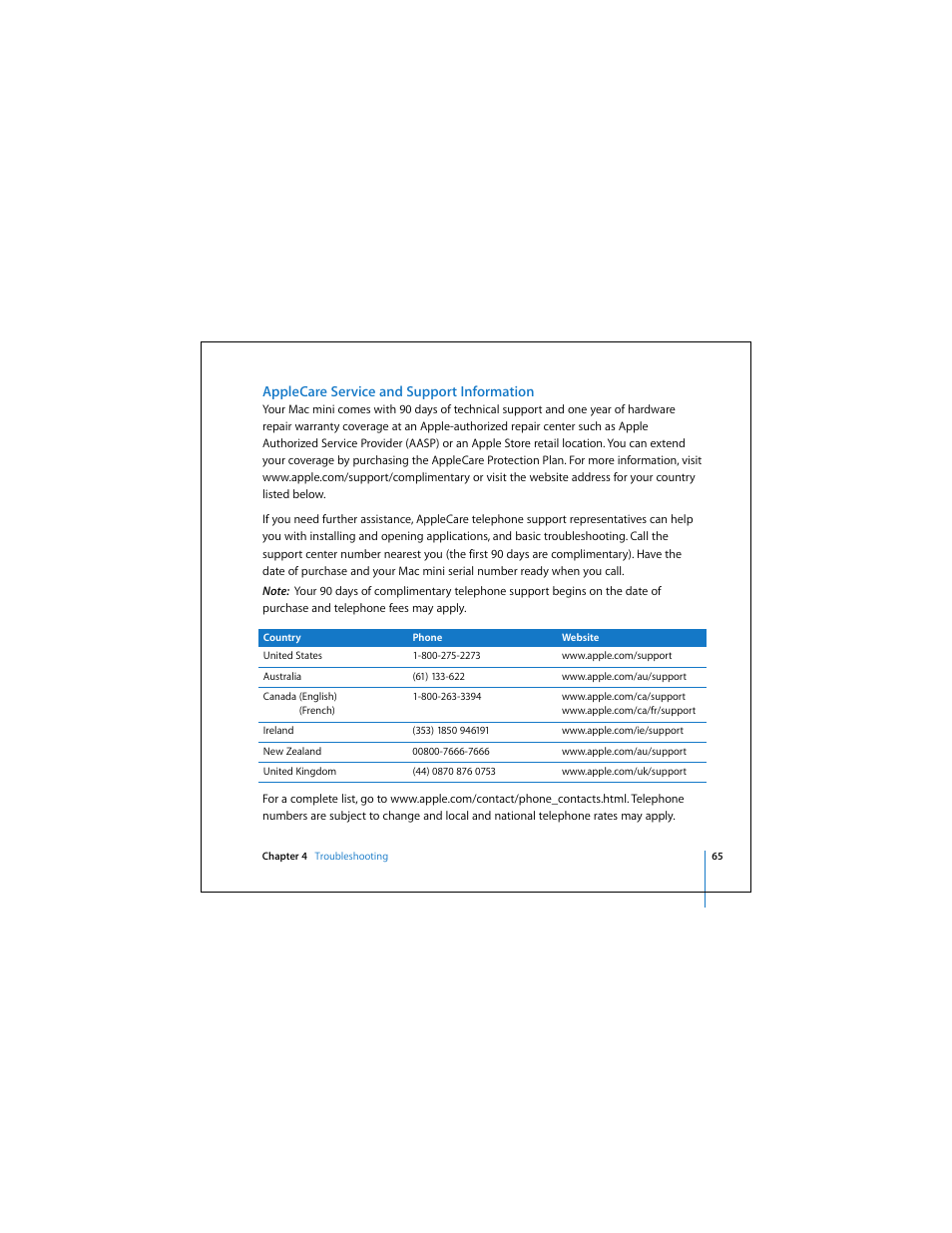 Apple Mac Mini 19 User Manual | Page 65 / 112