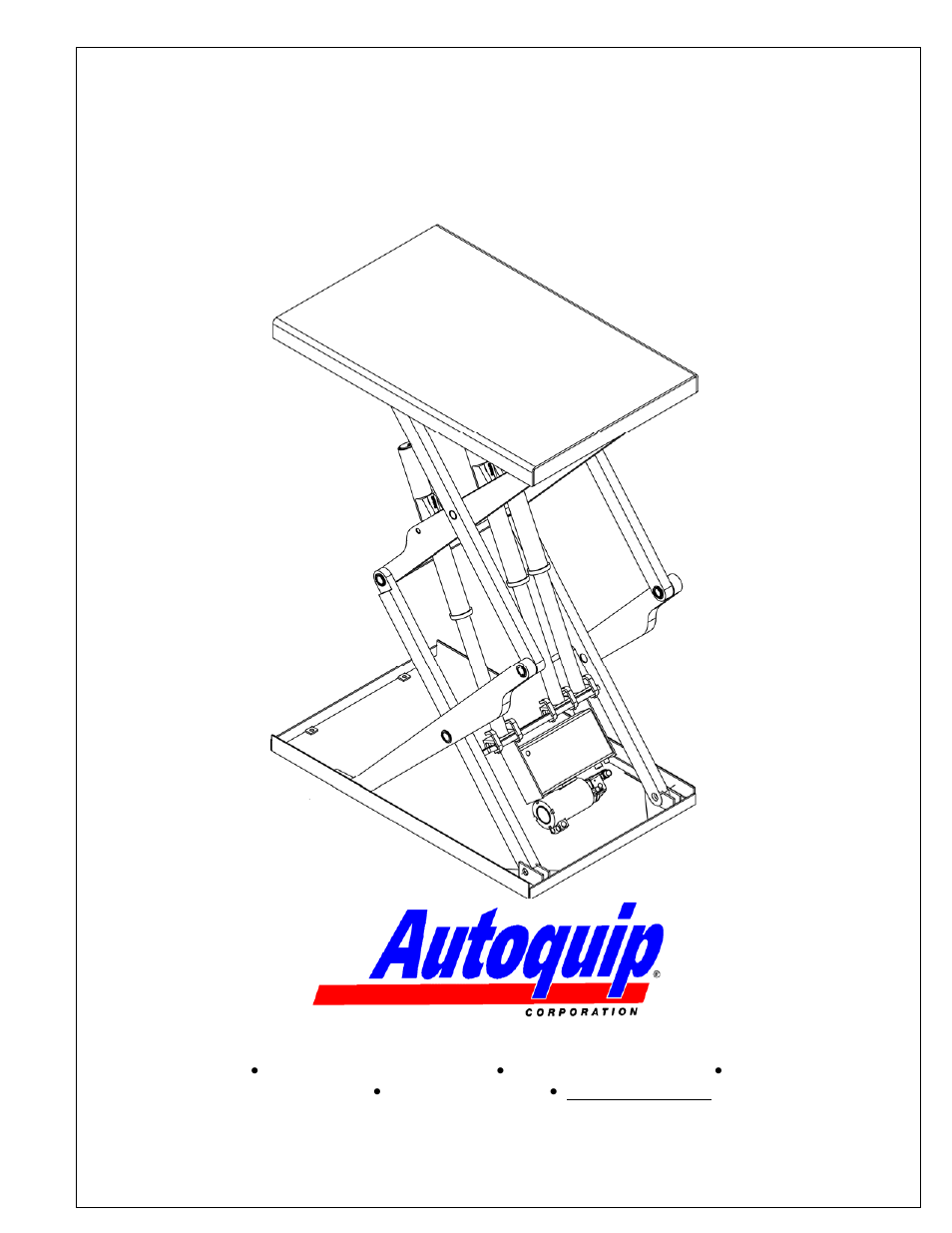 Autoquip Q-LIFT User Manual | 49 pages