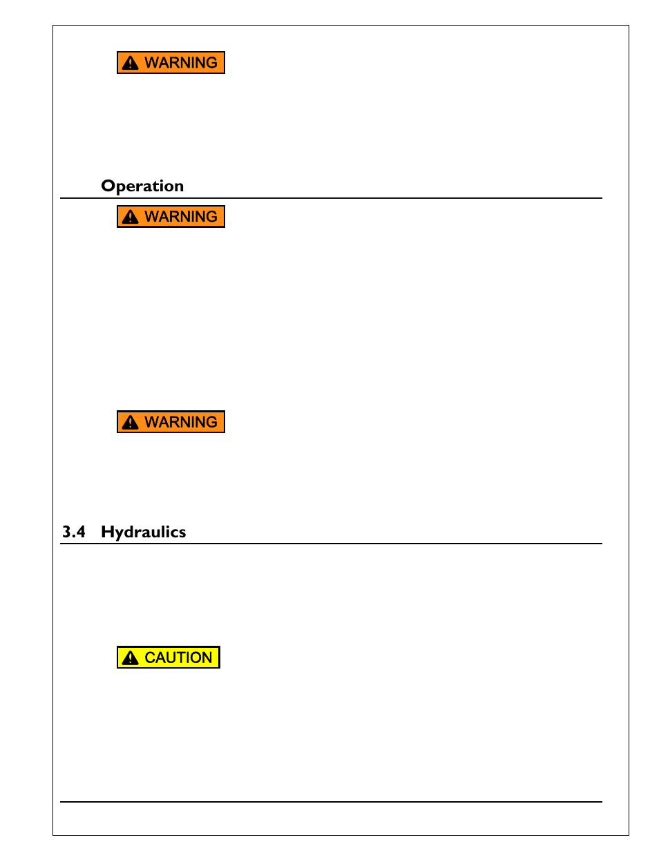 3 operation, 4 hydraulics, Operation | Hydraulics | Autoquip Q-LIFT User Manual | Page 9 / 49