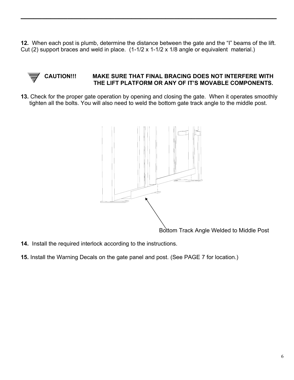 Autoquip GATES SLIDING User Manual | Page 7 / 18