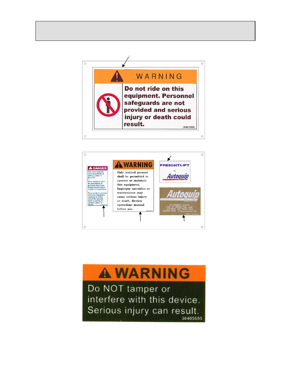 Label placement | Autoquip GATES SWING User Manual | Page 10 / 38