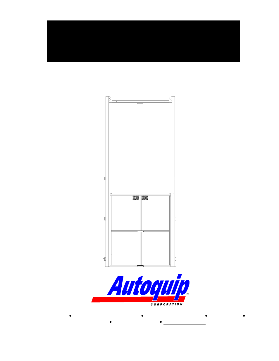 Autoquip GATES VERTICAL ACTING User Manual | 44 pages