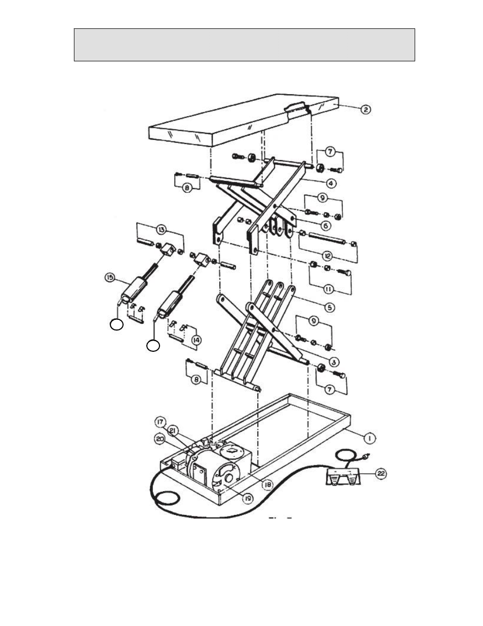 Replacement parts list | Autoquip COMPACT LIFT User Manual | Page 35 / 41