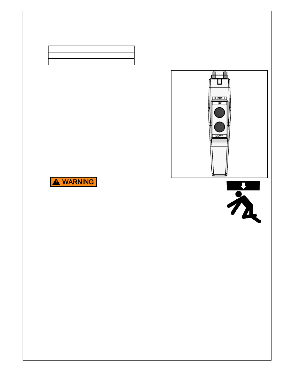 Warning | Autoquip SERIES 35 SCISSORS LIFT User Manual | Page 19 / 58