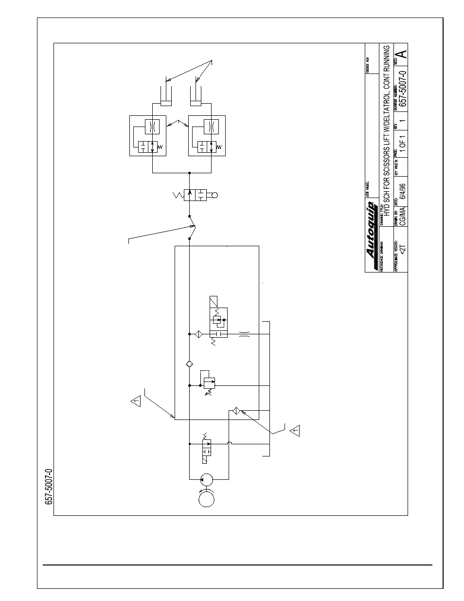 Continuous running vertical unit | Autoquip SERIES 35 SCISSORS LIFT User Manual | Page 57 / 58