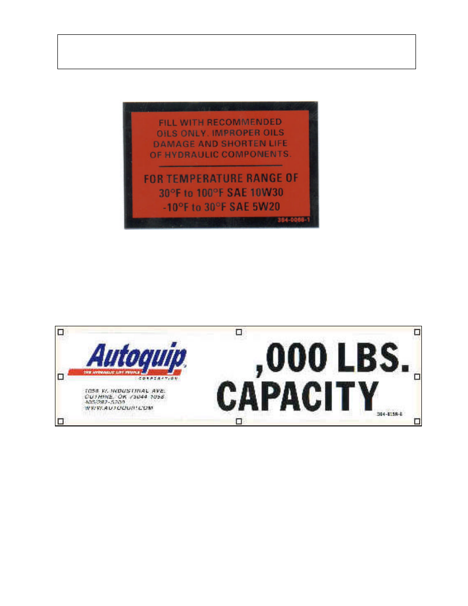 Label identification | Autoquip XLR AIR User Manual | Page 10 / 36