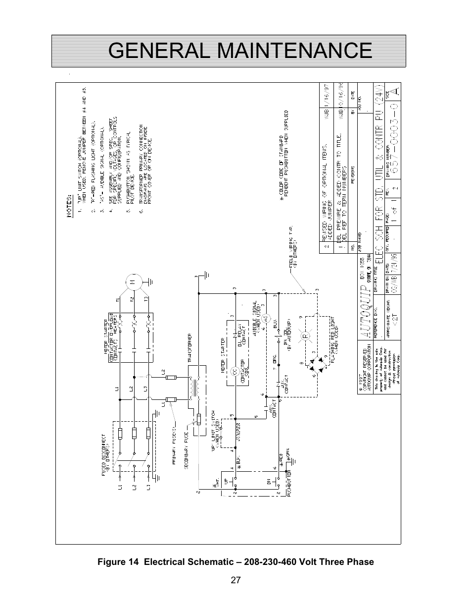 General maintenance | Autoquip CAROUSEL WORK PLATFORM User Manual | Page 27 / 41