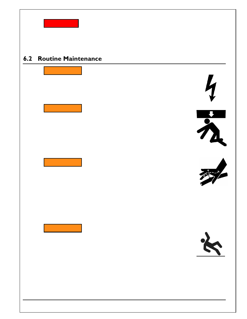 2 routine maintenance, Routine maintenance | Autoquip TITAN SCISSOR LIFT TABLE User Manual | Page 23 / 50