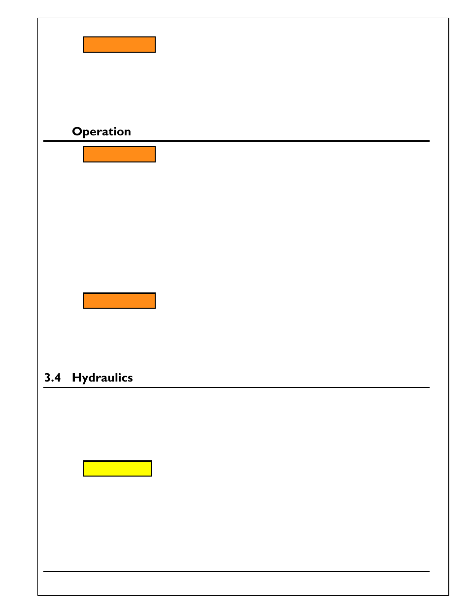 3 operation, 4 hydraulics, Operation | Hydraulics | Autoquip TITAN SCISSOR LIFT TABLE User Manual | Page 9 / 50