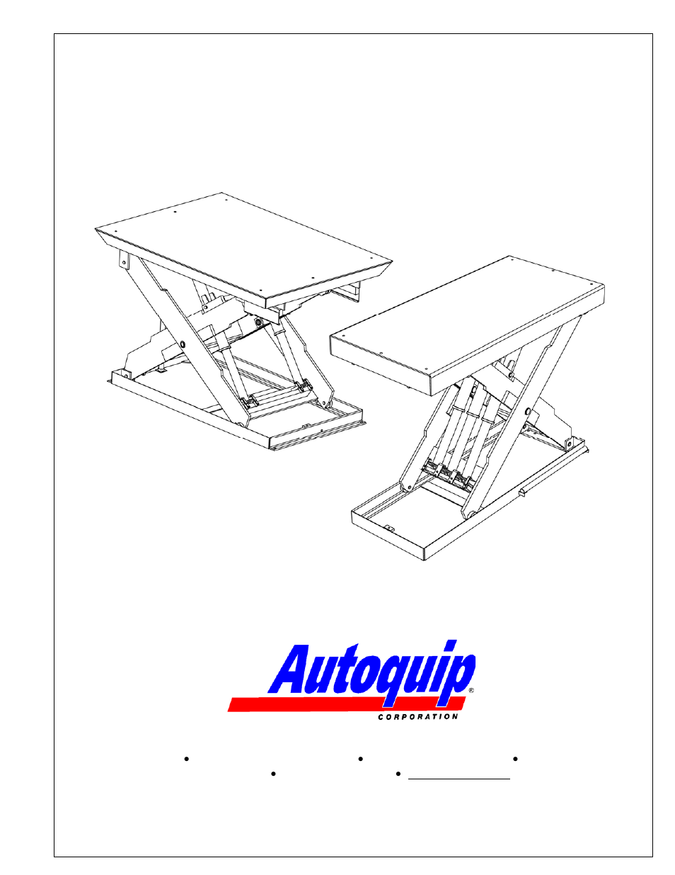 Autoquip SUPER TITAN DOUBLE LONG User Manual | 52 pages
