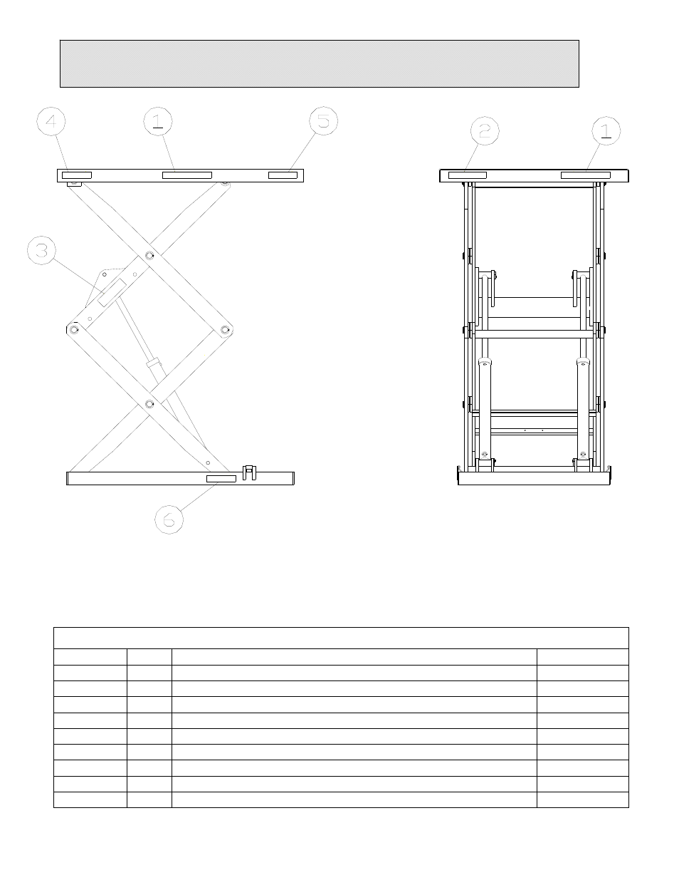 Label identification | Autoquip DOUBLE PANTOGRAPH LIFT User Manual | Page 11 / 73