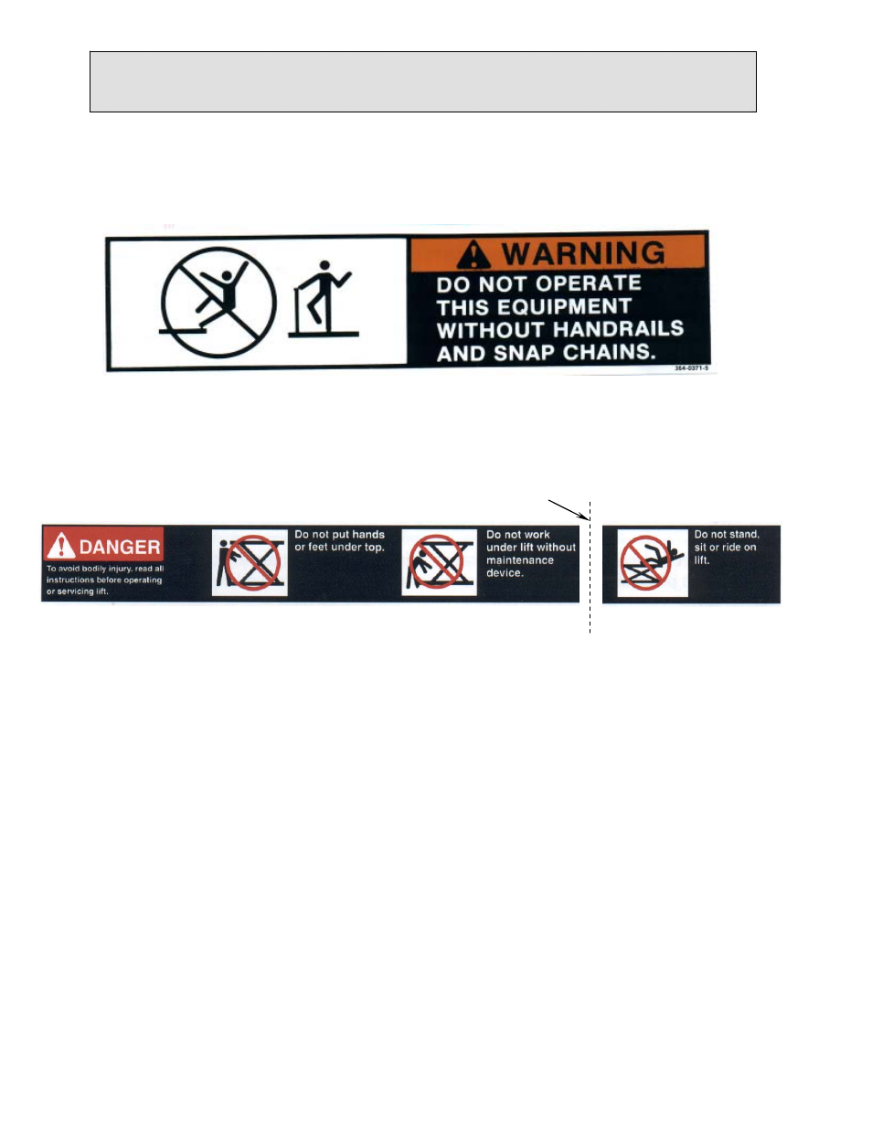 Label identification | Autoquip DOUBLE PANTOGRAPH LIFT User Manual | Page 14 / 73