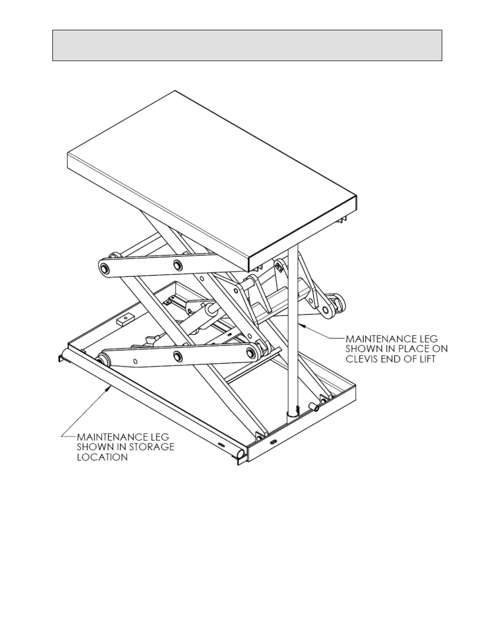 Lift blocking instructions | Autoquip DOUBLE PANTOGRAPH LIFT User Manual | Page 20 / 73