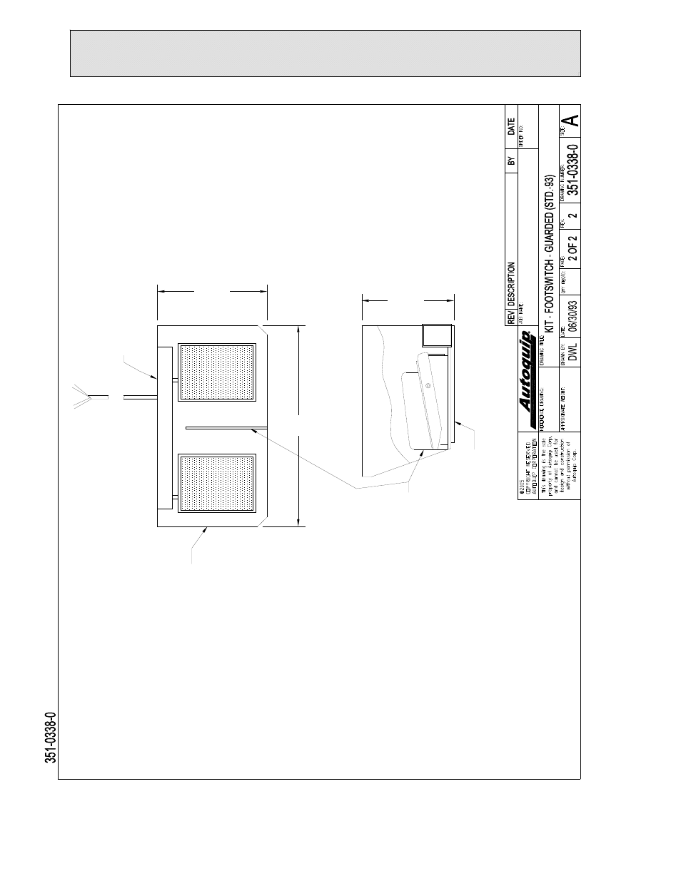 General maintenance, Figure 8b: footswitch & guard diagram | Autoquip DOUBLE PANTOGRAPH LIFT User Manual | Page 51 / 73