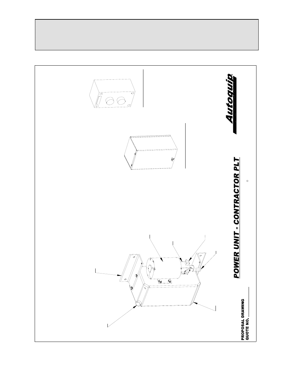 Replacement parts list, Contractor power unit, Figure 13a: contractor power unit parts detail | Autoquip DOUBLE PANTOGRAPH LIFT User Manual | Page 61 / 73