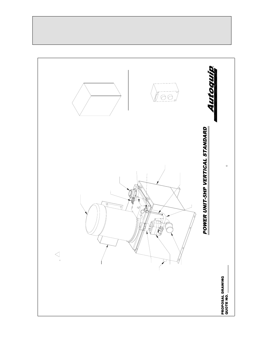 Replacement parts list, 5hp vertical power unit, Figure 14a: vertical power unit parts detail | Autoquip DOUBLE PANTOGRAPH LIFT User Manual | Page 64 / 73