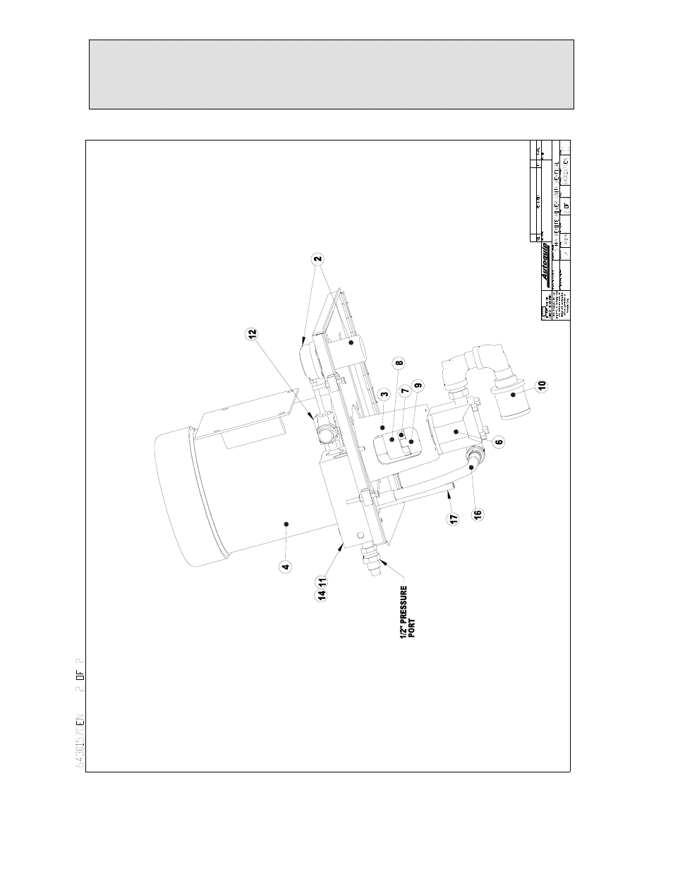 Replacement parts list, 5hp vertical power unit | Autoquip DOUBLE PANTOGRAPH LIFT User Manual | Page 66 / 73