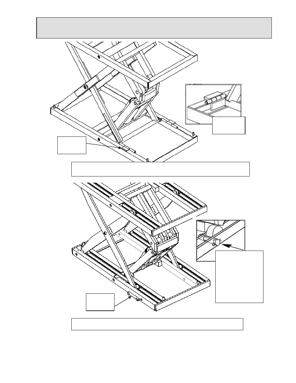 Lift blocking instructions | Autoquip DOUBLE ARM SCISSOR LIFT TABLE User Manual | Page 17 / 43