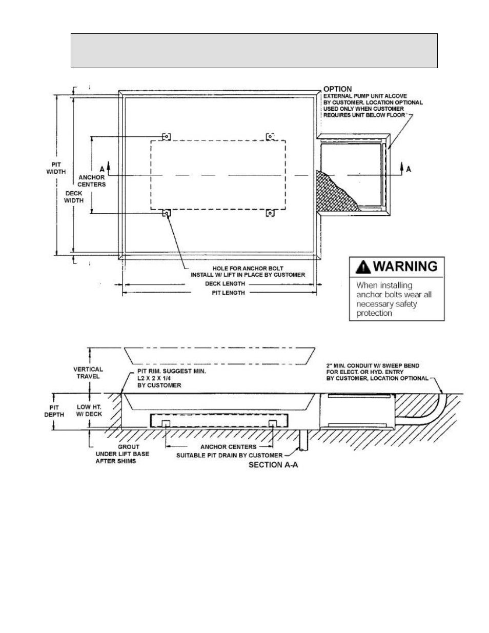 Installation instructions | Autoquip DOUBLE ARM SCISSOR LIFT TABLE User Manual | Page 22 / 43