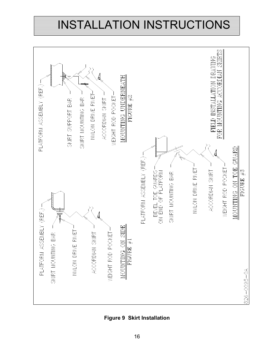 Installation instructions | Autoquip COIL TRANSFER CARS User Manual | Page 16 / 36