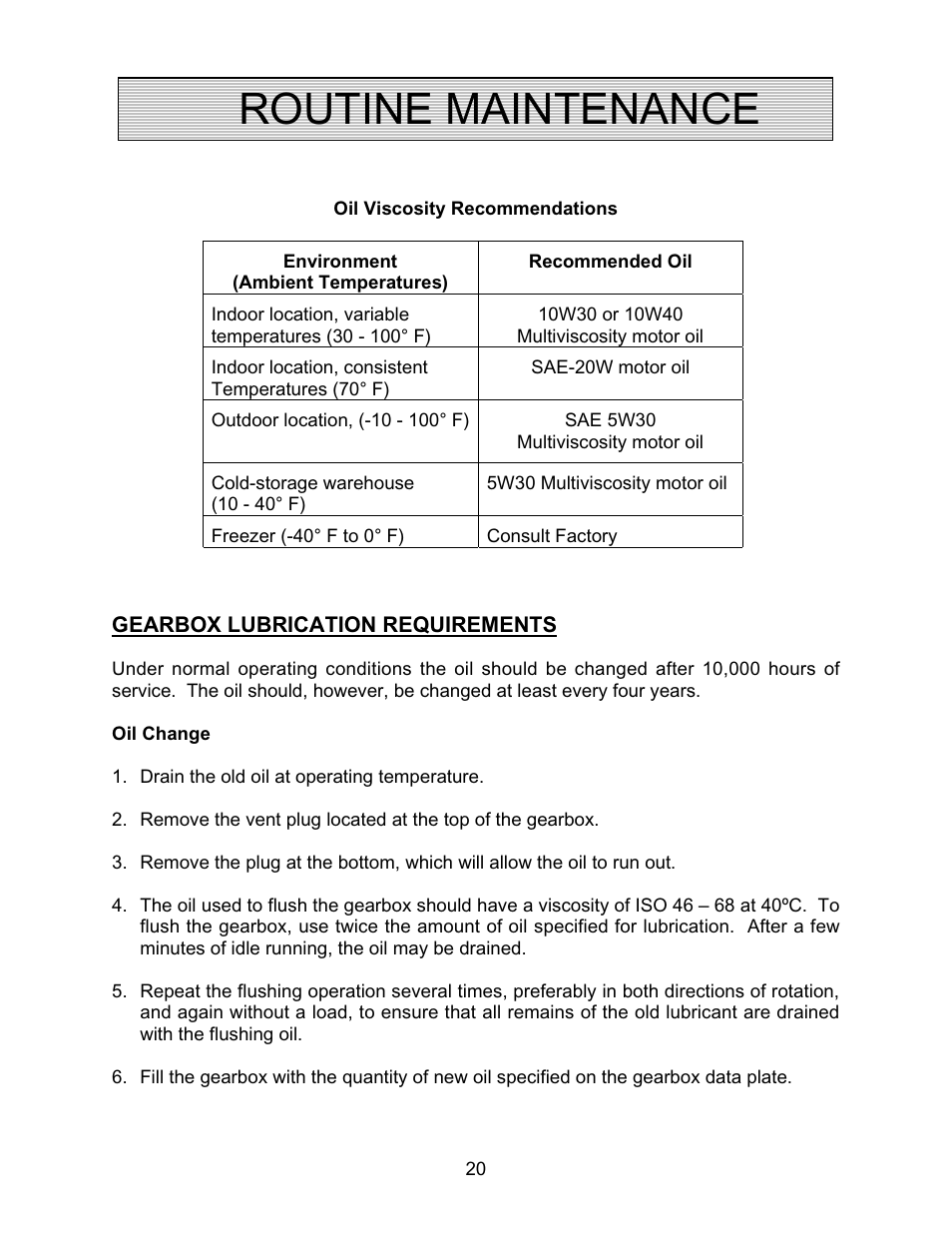 Routine maintenance | Autoquip COIL TRANSFER CARS User Manual | Page 20 / 36