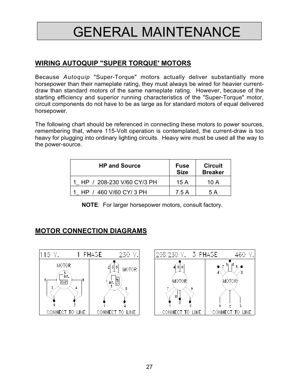 General maintenance | Autoquip COIL TRANSFER CARS User Manual | Page 27 / 36