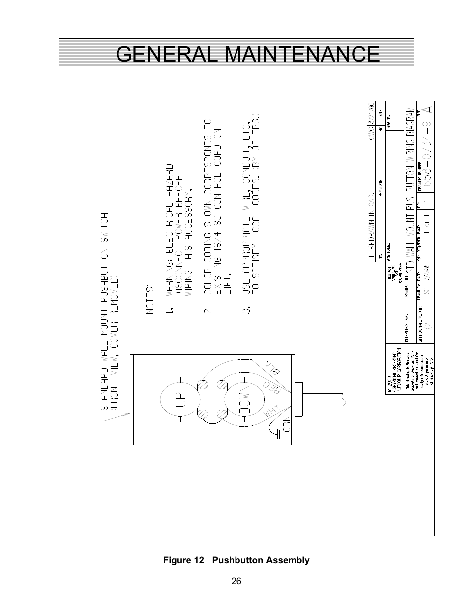 General maintenance | Autoquip CMD DOCK LIFT User Manual | Page 26 / 31