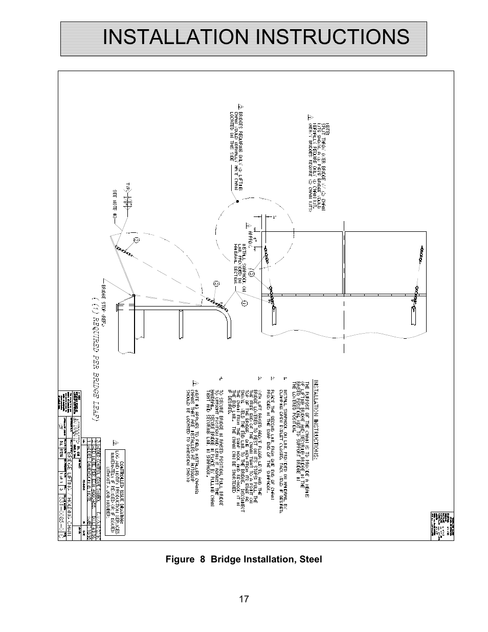 Installation instructions | Autoquip PLD DOCK LIFT User Manual | Page 17 / 38