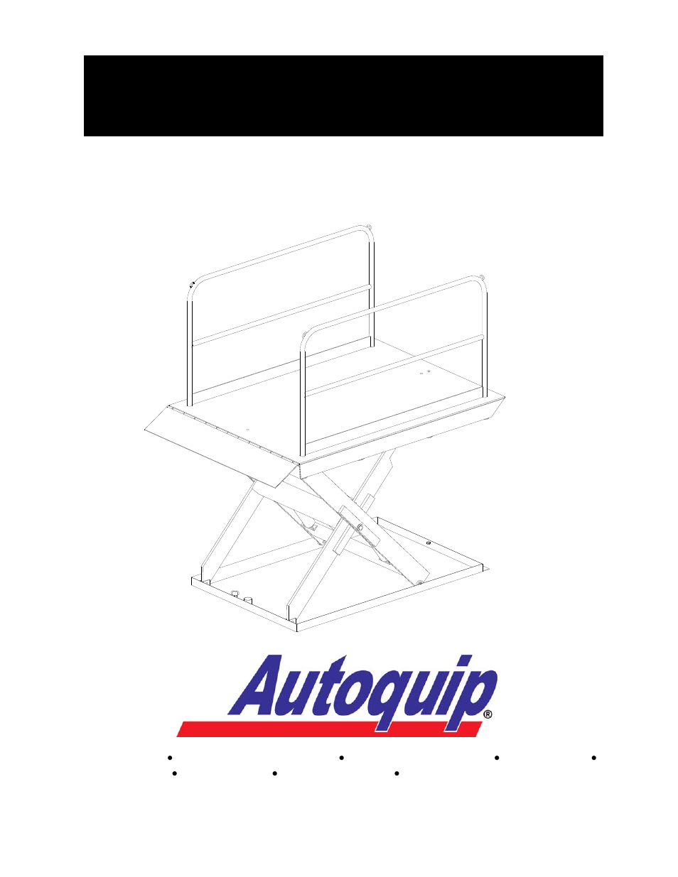 Autoquip PLTC DOCK LIFT User Manual | 86 pages